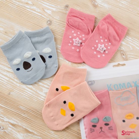 Носочки детские KOMAX Baby-8 color-4, 3 шт. в уп.