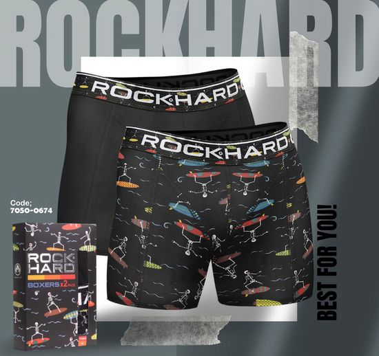 Набор мужских боксеров ROCKHARD 7050-0674, 2 шт. в коробке