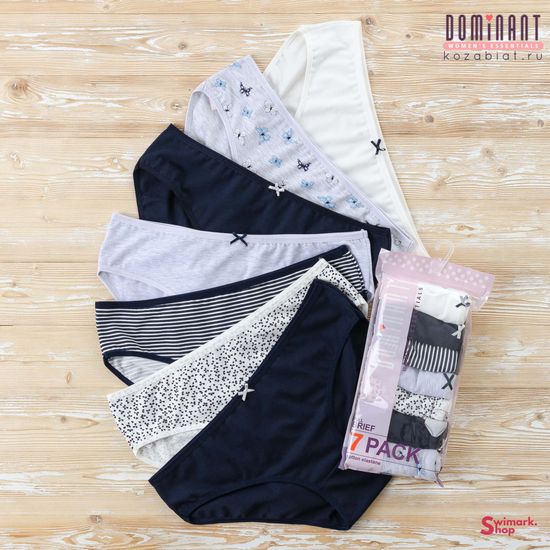 Трусики женские DOMINANT 57000-118, FULL BRIEF, 7 шт. в уп.